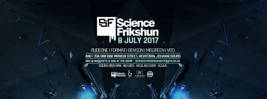Poster: Science Frikshun, AND, Newtown, 8 Jul 2017